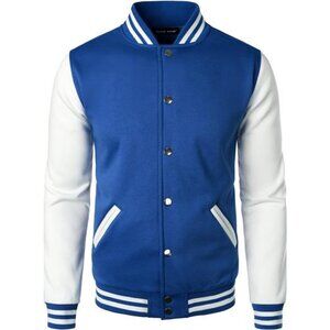 Man’s Varsity Baseball Jacket Cotton Blend Letterman Jackets